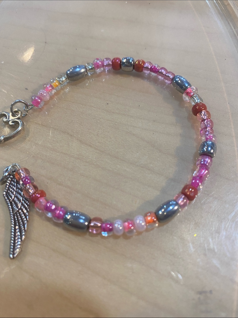 Memory Bead Bracelet with Charms - Picture 2 of 2